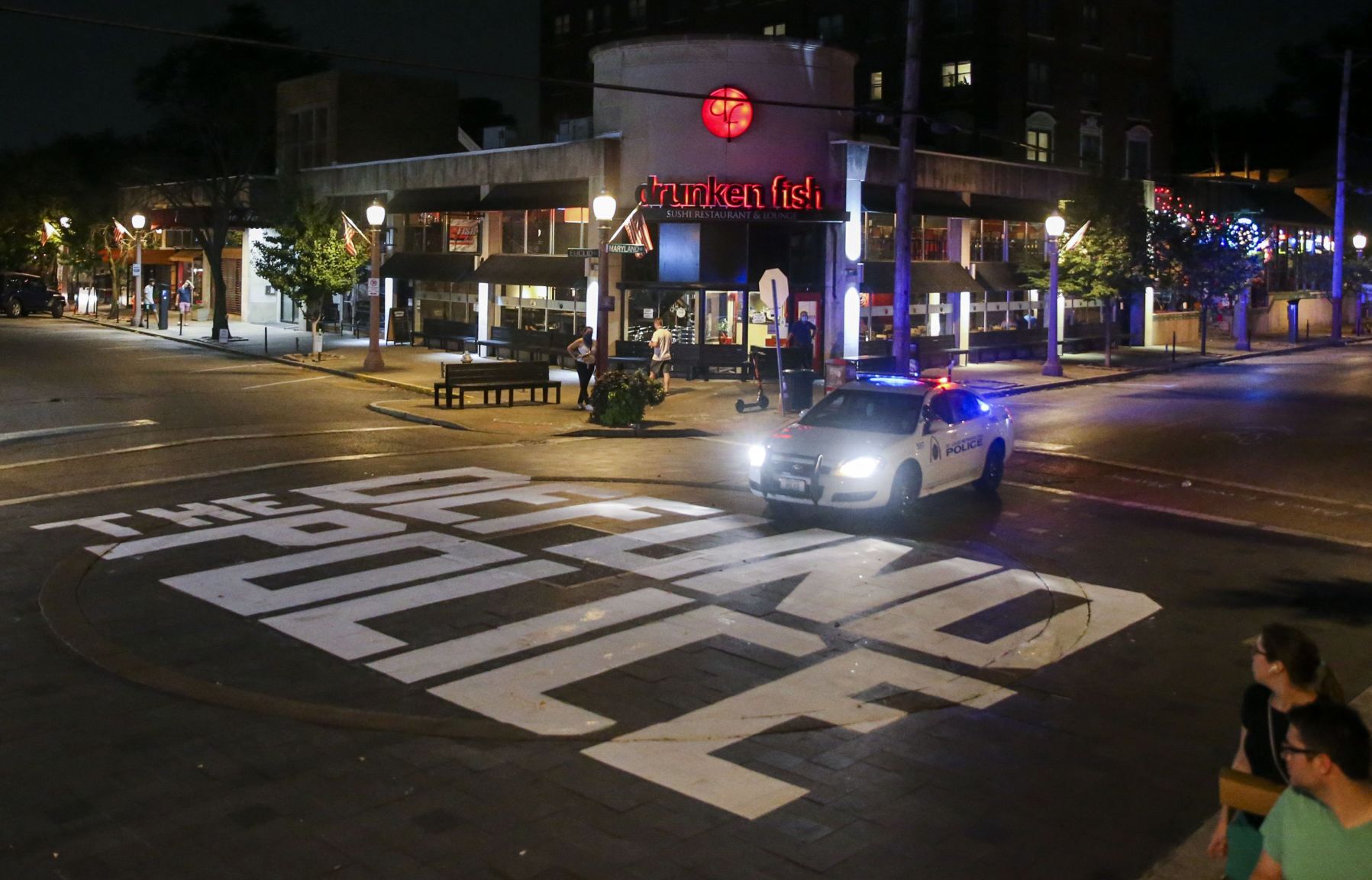 Protesters paint streets of Central West End